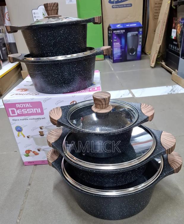 Royal Dessini 10-Piece Cookware Set - Pt - thumbnail 2