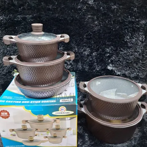 Die-Cast Non-Stick Cookware Set – 10 Pieces - Pt