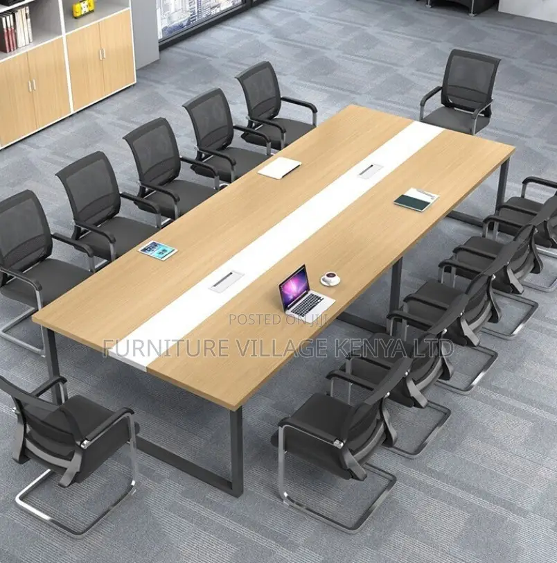 Modern Durable 10-Person Rectangular Meeting Table