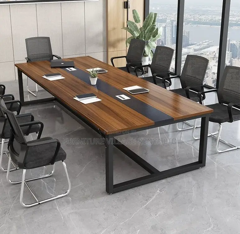 Modern Durable 10-Person Rectangular Meeting Table