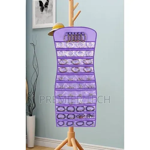 *Dress Shape 40 Pockets 20 Loops Jewelry Organizer