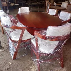 Luxury 6-seater Oval Mahogany Dining Set