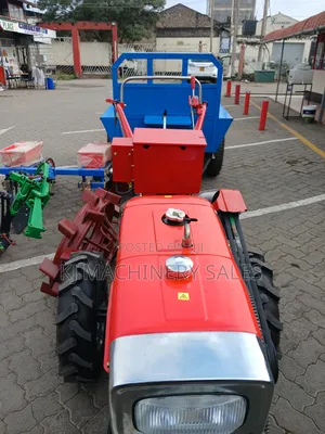 Walking Tractor With Trailer and Seed Planter