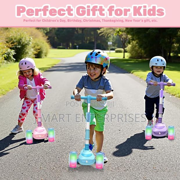 Kick Scooter for Kids Ages 3-8,Foldable Scooter With Seat, - thumbnail 2