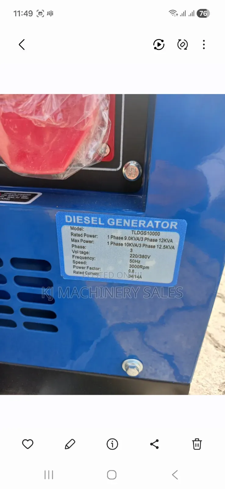 Generator 12kva