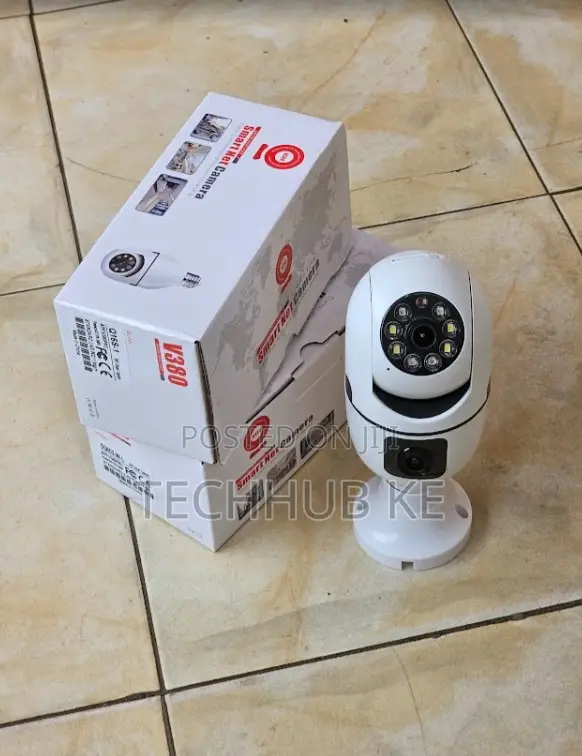 Dual Lens Wifi Bulb Camera 360° Pan Tilt CCTV Camera Wireless Smart