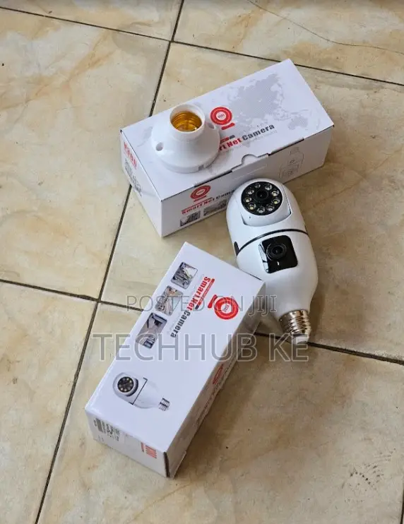 V380 Wireless CCTV Bulb PTZ Dual Camera With Two-Way Audio