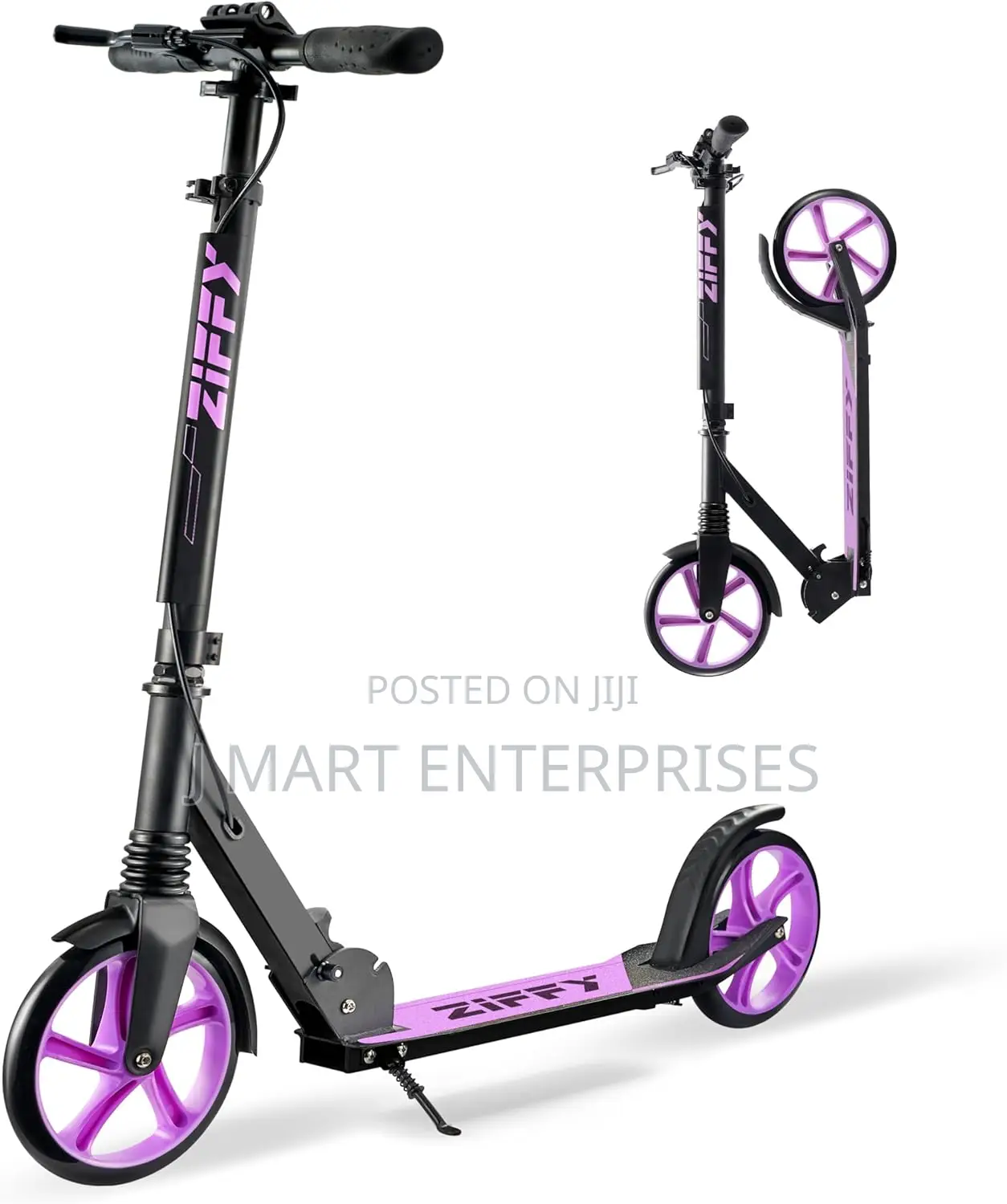 Scooter for Kids With Hand Brake, Foldable Kick Scooter for Ages 6-18