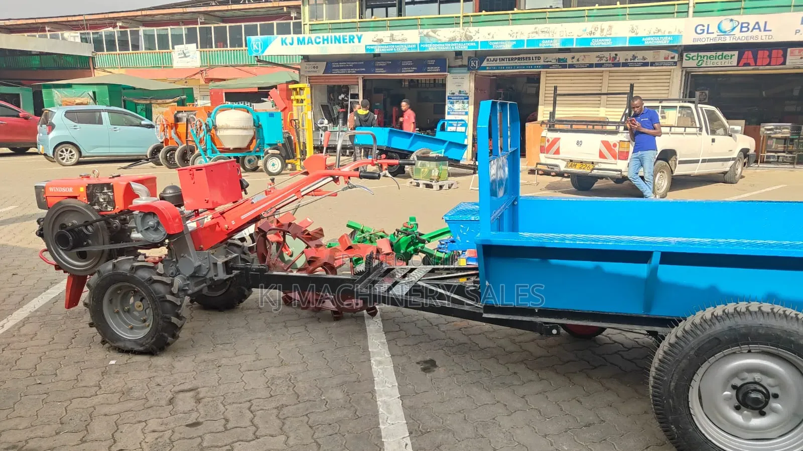 Walking Tractor With Trail