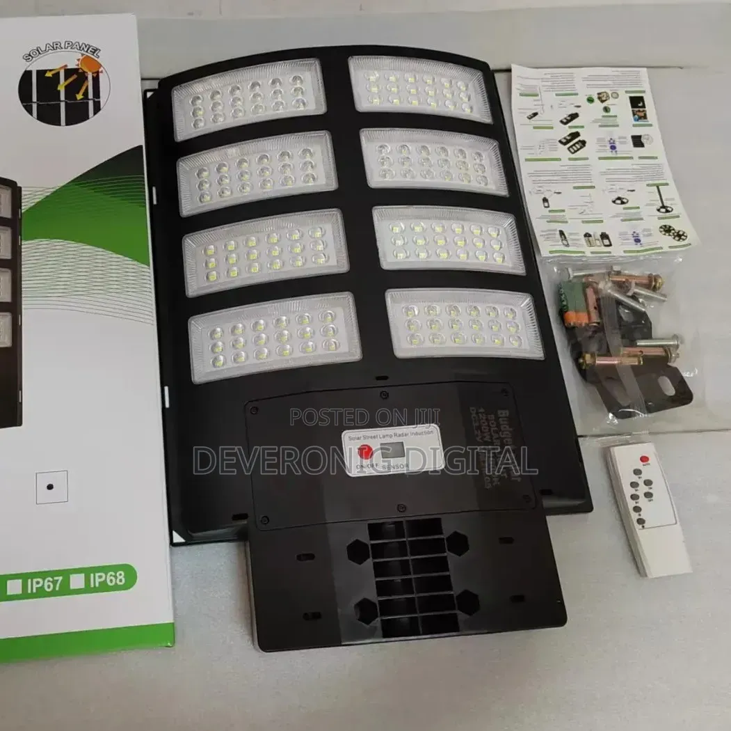 *1200w Solar Street Light + Pole*
