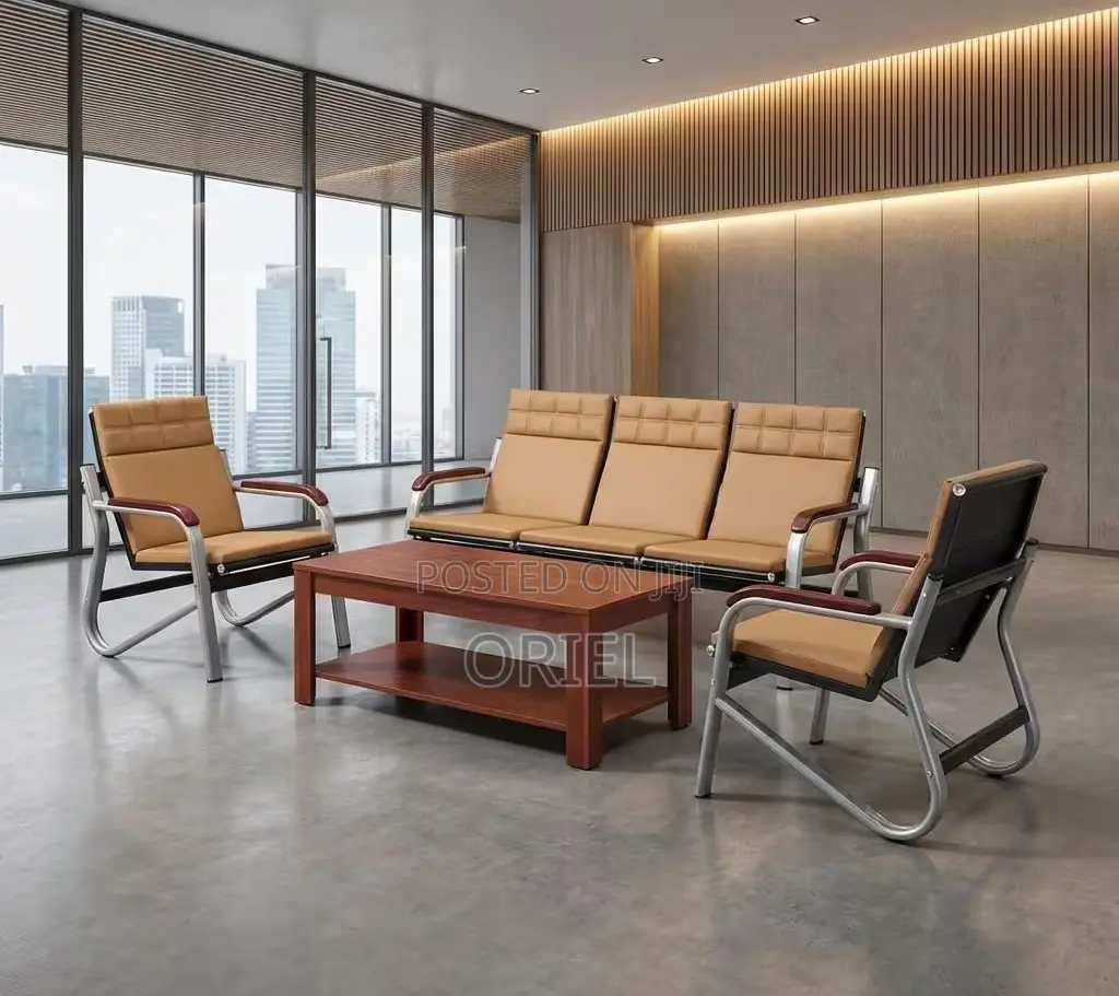 Office Bench : 5-Seater Office Lounge Waiting Bench