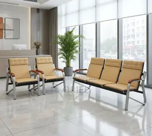 Office Bench : 5-Seater Office Lounge Waiting Bench