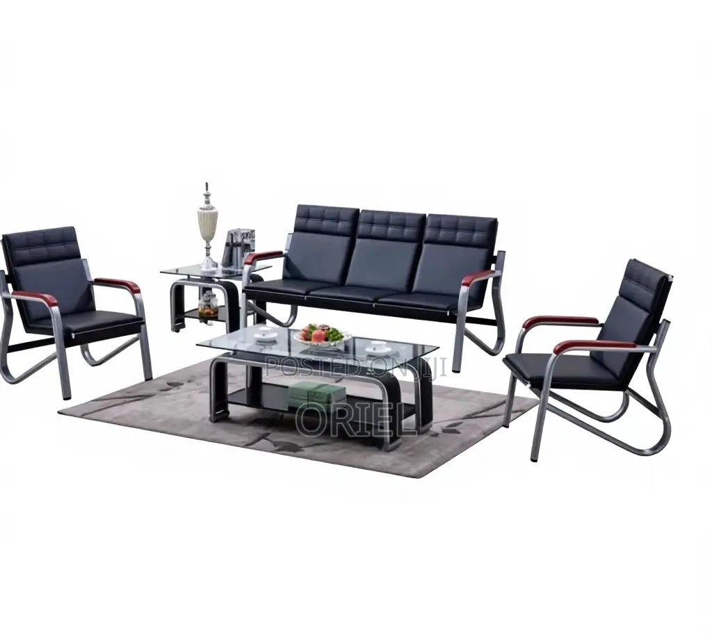 Office Bench : 5-Seater Office Lounge Waiting Bench