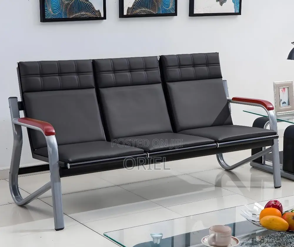 Office Bench : 5-Seater Office Lounge Waiting Bench