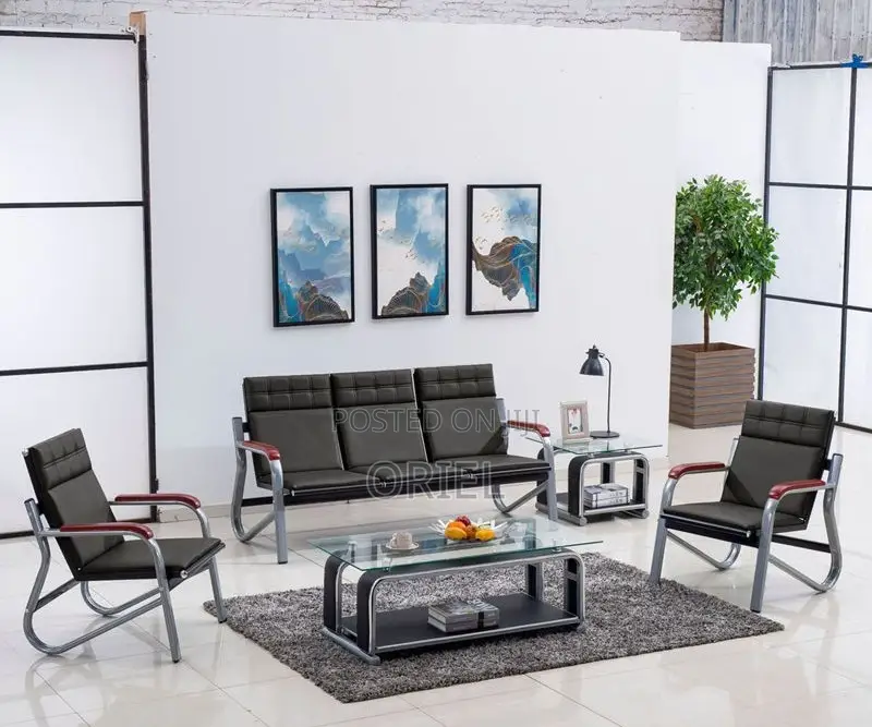 Office Bench : 5-Seater Office Lounge Waiting Bench