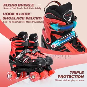 Roller Skates for Kids Boys Girls Toddler Beginner,Adjustable 4 Sizes