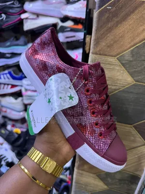 Leather Shiny Canvas Shoes