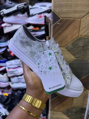 Leather Shiny Canvas Shoes