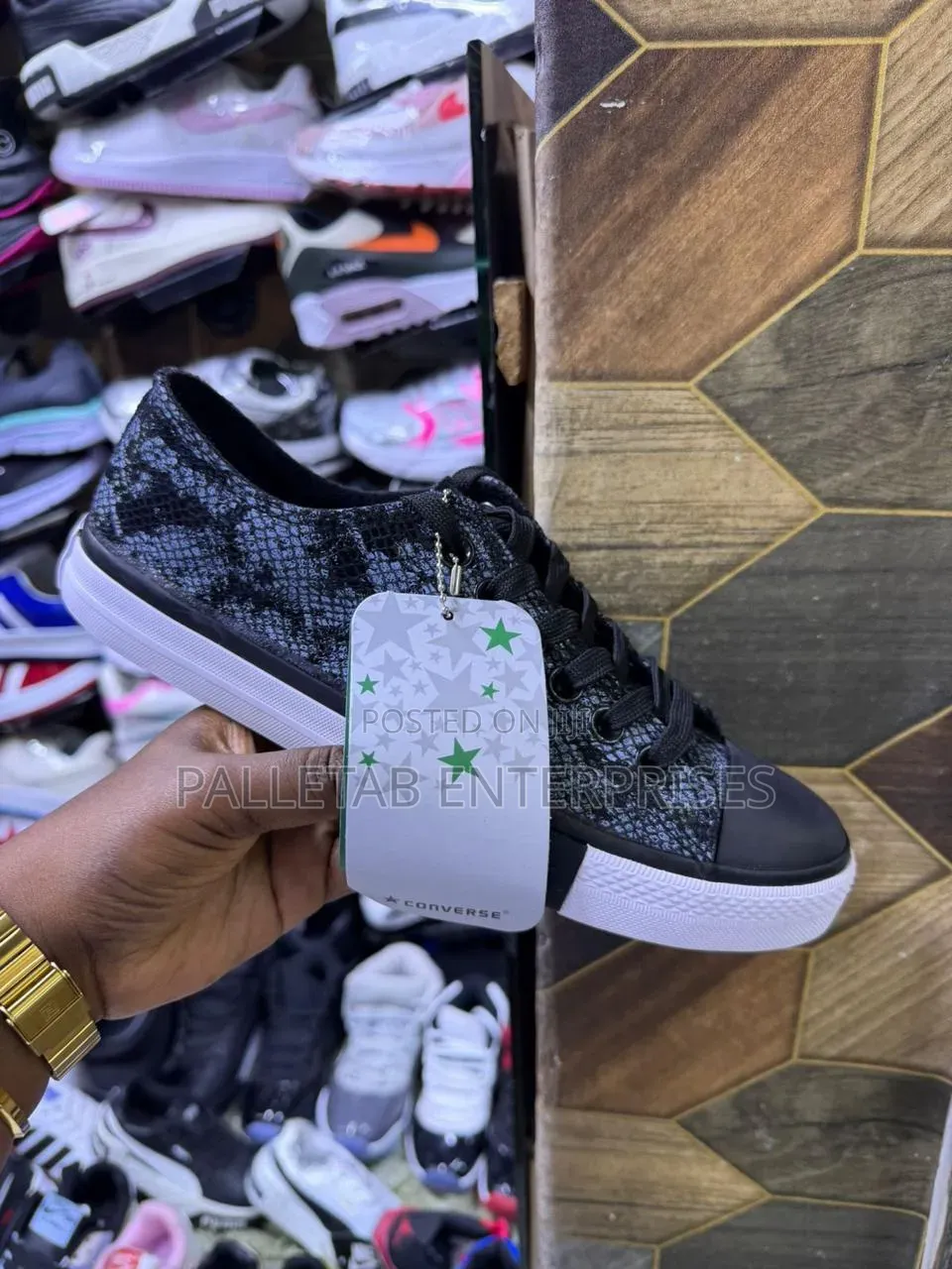 Leather Shiny Canvas Shoes