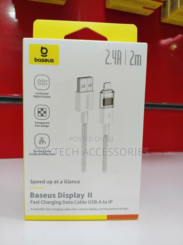 This Is a Baseus Display Ii Fast Charging Cable (Usb-a to Lightning) - thumbnail 2