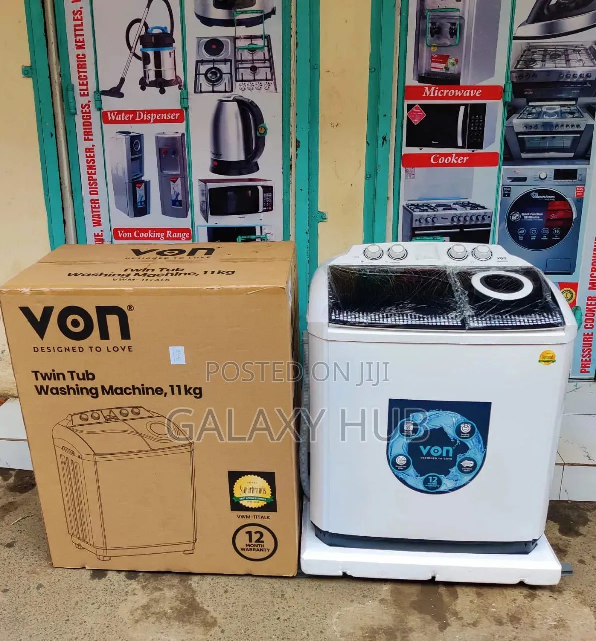 Von 11kg Washing Machine, Twin Tub