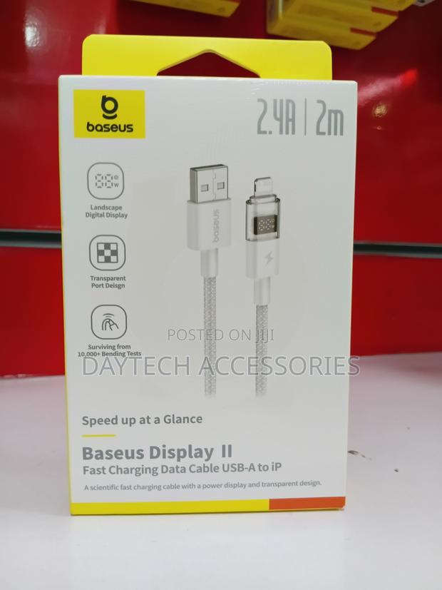 Baseus Display Ii Fast Charging Data Cable With a Usb-a to Lightning