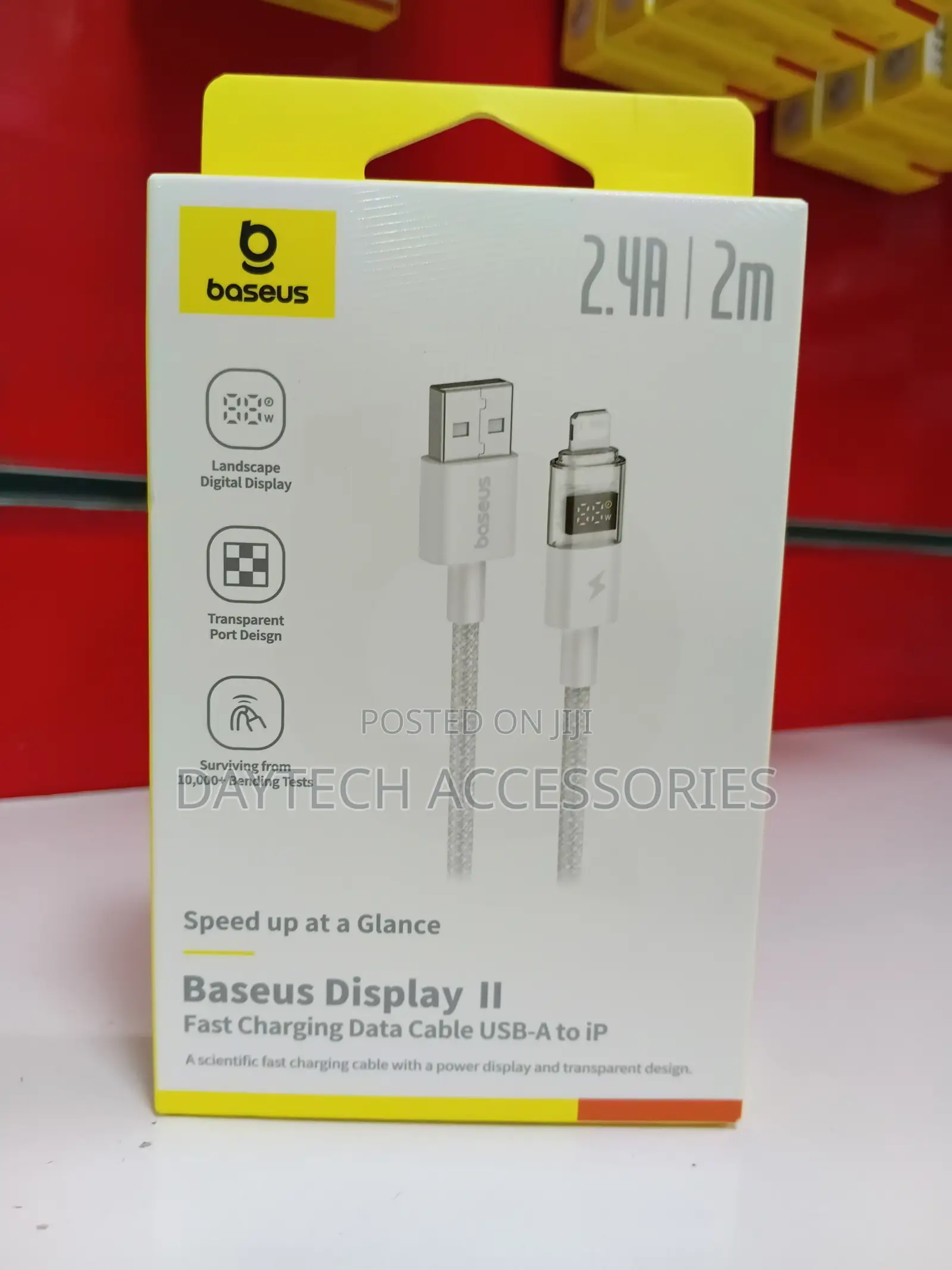 Baseus Display Ii Fast Charging Data Cable With a Usb-a to Lightning