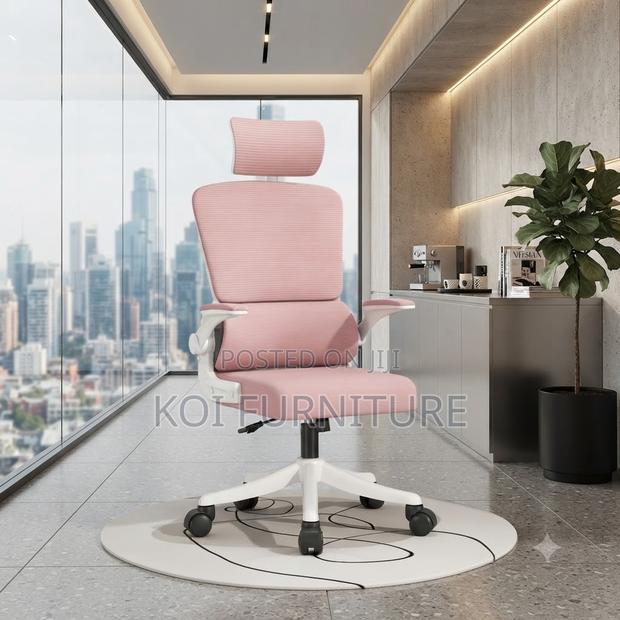 Office Chairs; Orthopedic White-Colored Office Reclining Chairs - thumbnail 3