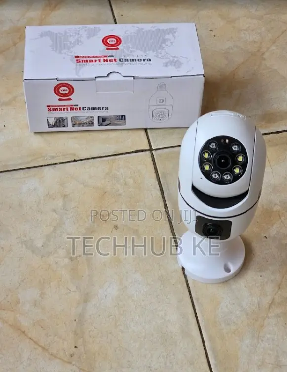 Dual Lens Wifi Outdoor/Indoor Camera Bulb With Ai Human Detection