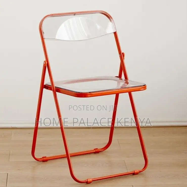 Plastic Chair: Foldable Chair With Stainless Steel Edges and Legs