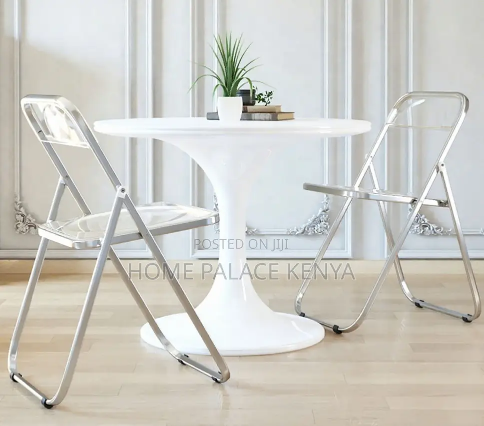 Plastic Chair: Foldable Chair With Stainless Steel Edges and Legs