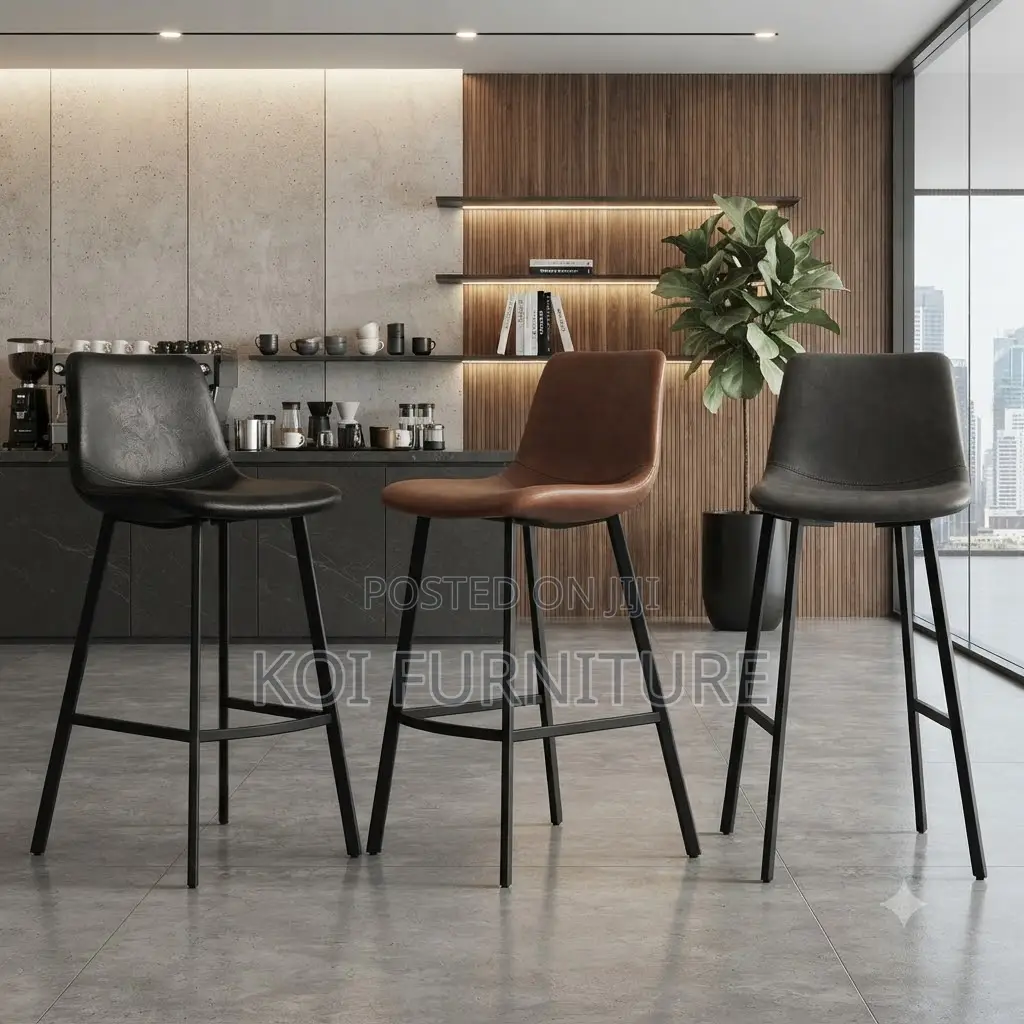Barstools; Non Rotating Home Kitchen and Living Room Barstools