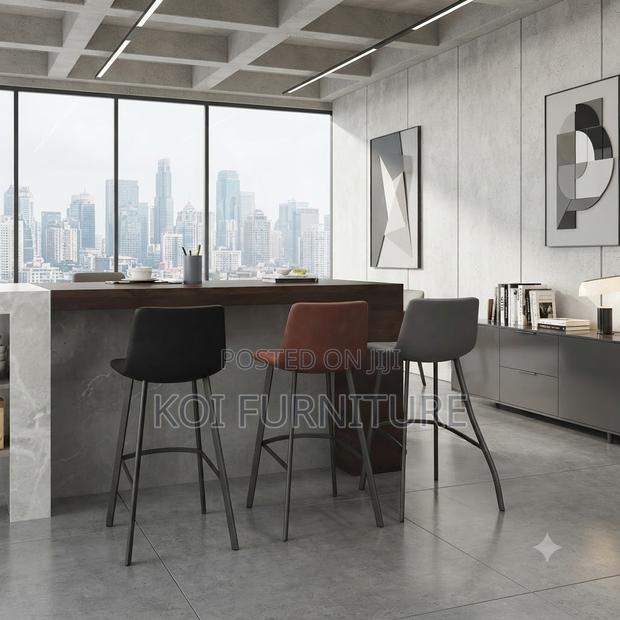 Barstools; Non Rotating Home Kitchen and Living Room Barstools - thumbnail 4