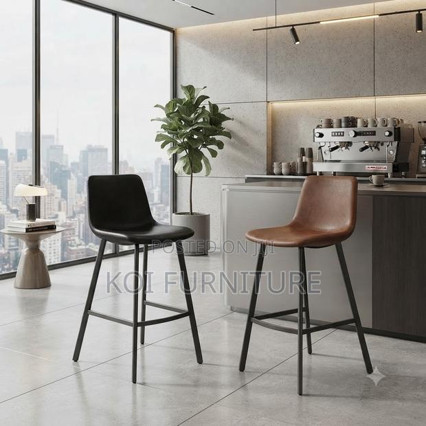 Barstools; Non Rotating Home Kitchen and Living Room Barstools - thumbnail 5