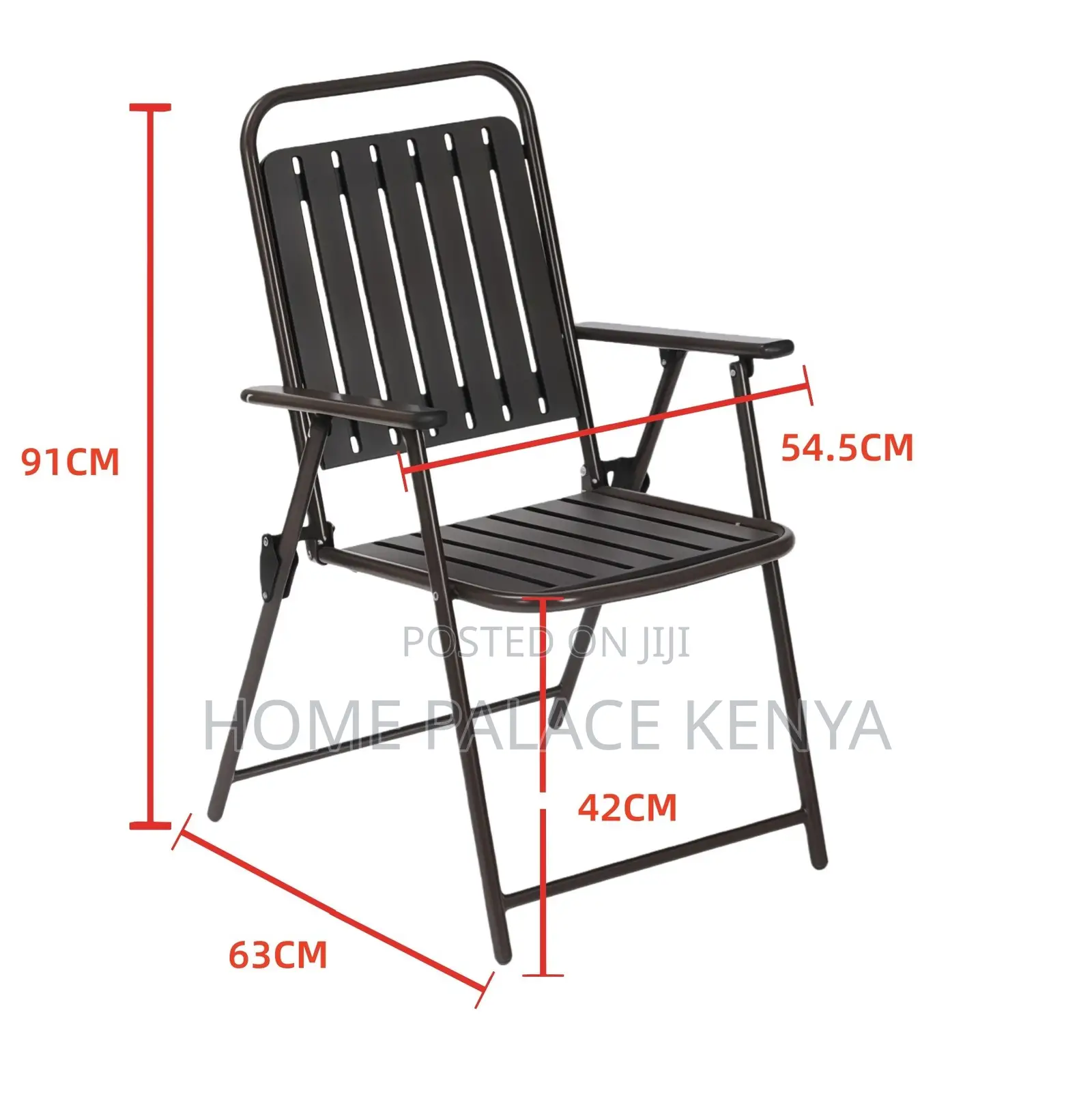 Foldable Chair: Premium Steel Tube Portable Travelling Chair