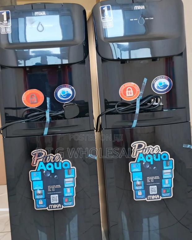 Mika Black Standing Water Dispenser With Hot Cold Function