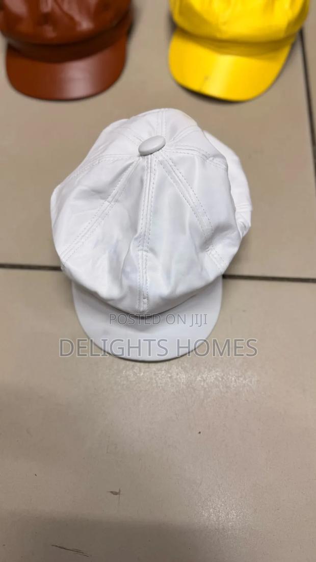 Faux Leather Newsboy Caps_yu