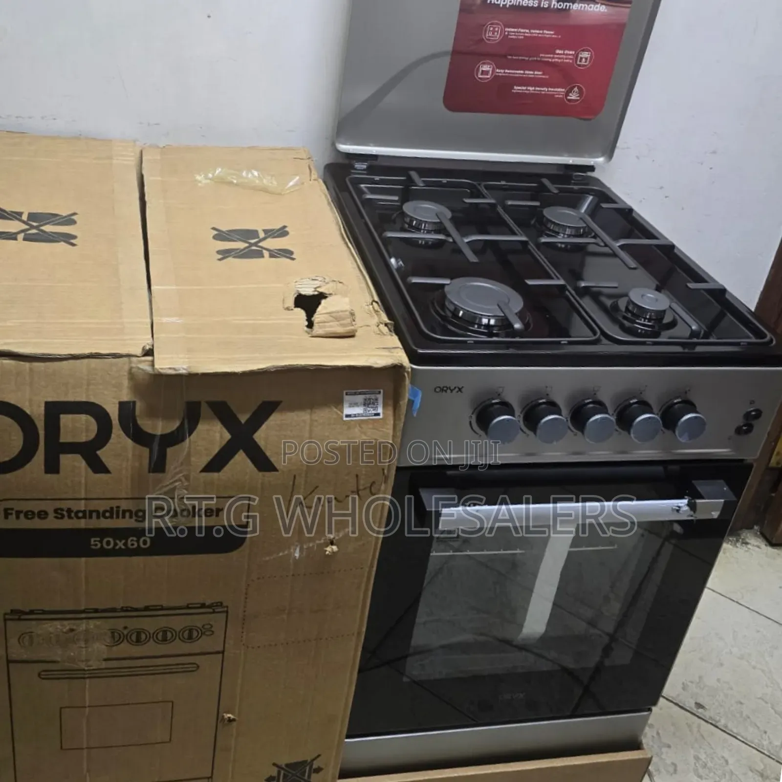 Mika Oryx Full Gas Standing Cooker With Gas Oven