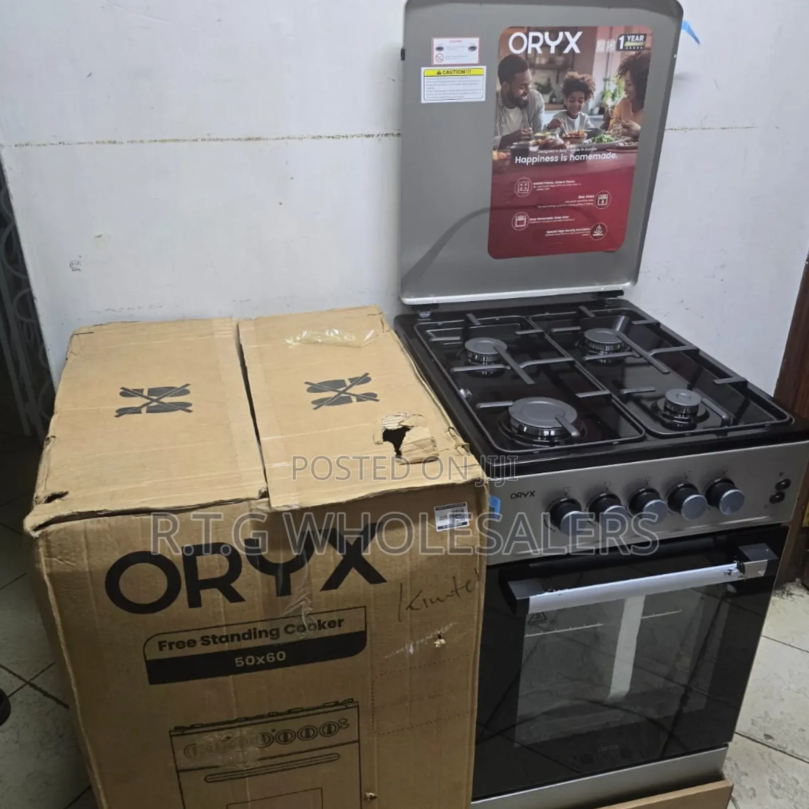 Mika Oryx Full Gas Standing Cooker With Gas Oven