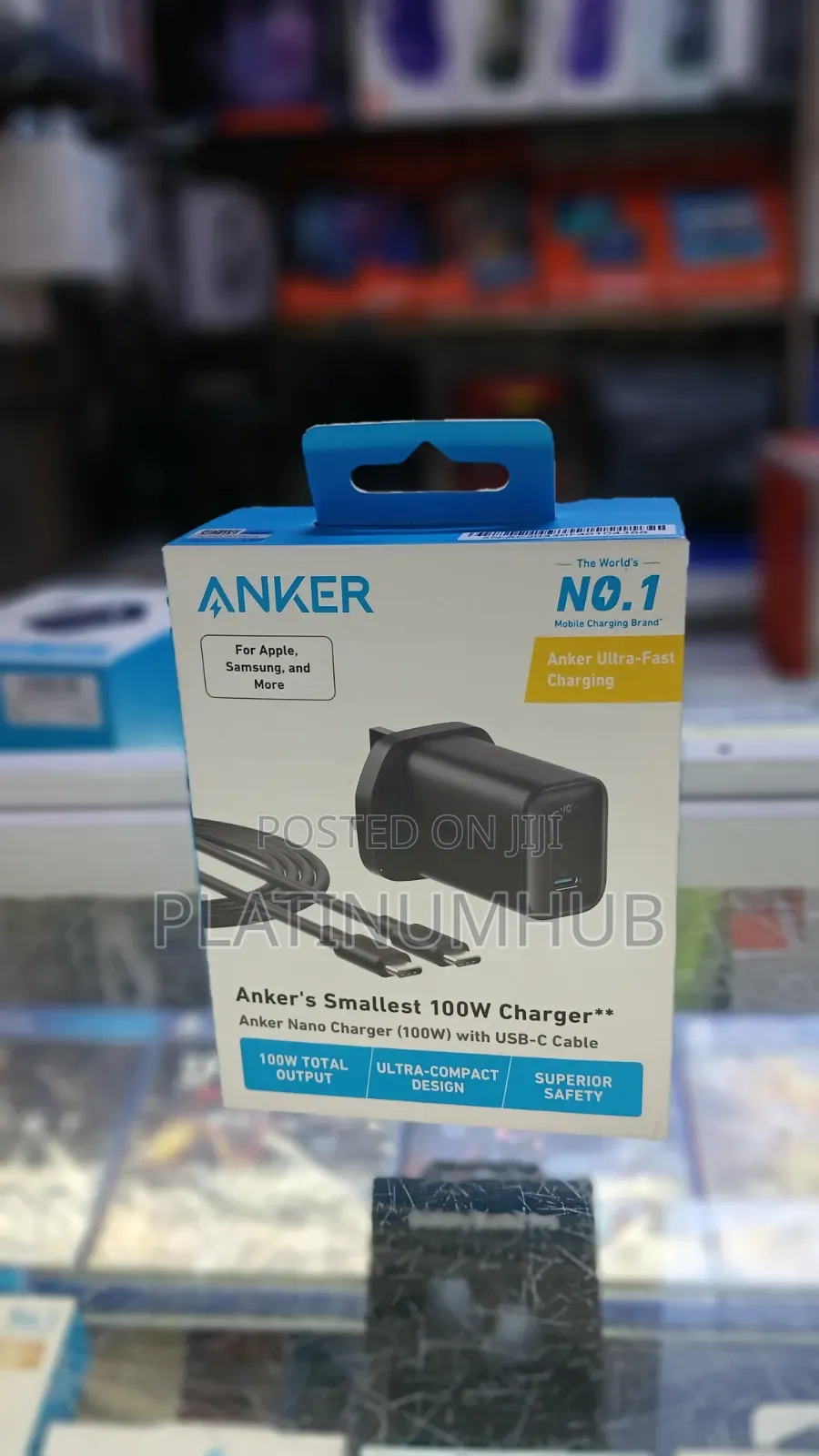 Anker's Smallest 100w Charger With Usb-C Cable