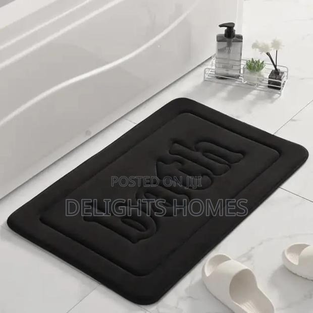 Embossed Letter Bath Thickened Polyester Floor Mat_tr - thumbnail 2