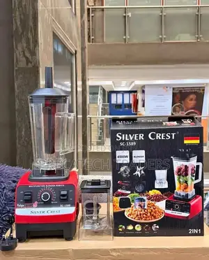 Powerful Silver Crest 2-in-1 Blender for Home Commercial Use