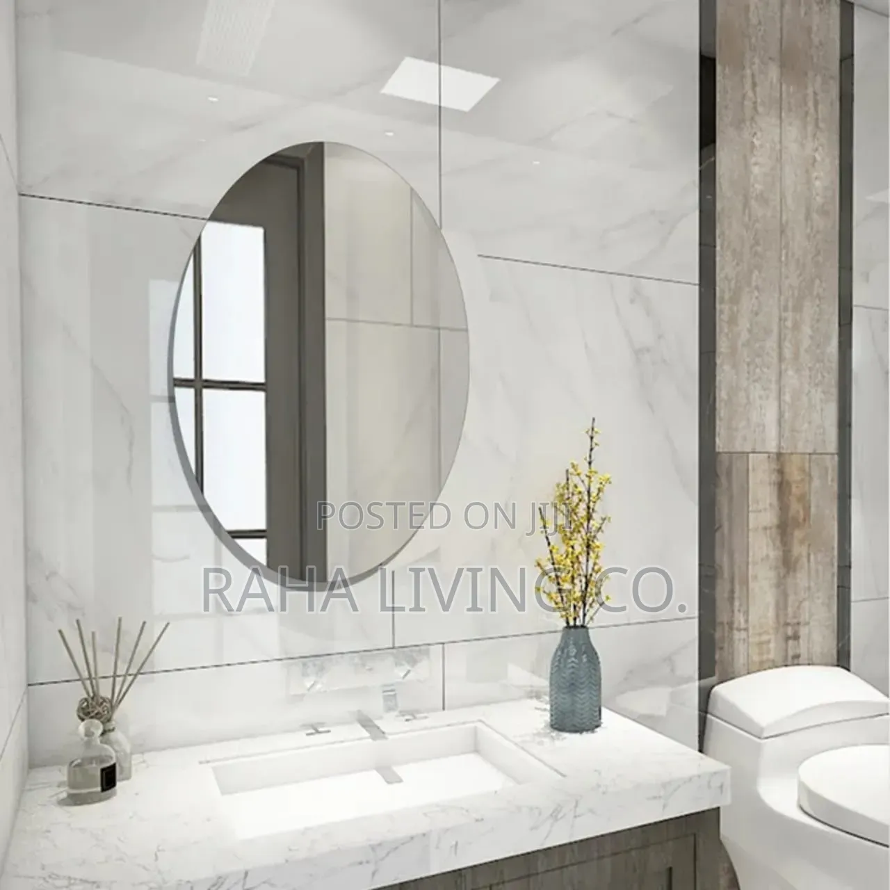 Unbreakable Acrylic Self Adhesive Mirror | 60x40cm | 3 Shapes