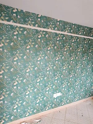 Green Floral Wallpaper Living Room Wallpaper