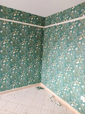 Green Floral Wallpaper Living Room Wallpaper