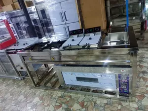 Combined Cooker With Burner Cooker Griddle and Fryer