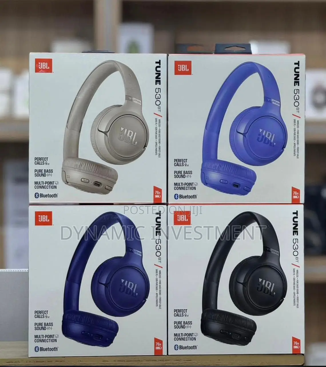 JBL Tune 530bt Bluetooth Wireless Headphones Up to 76 Hours