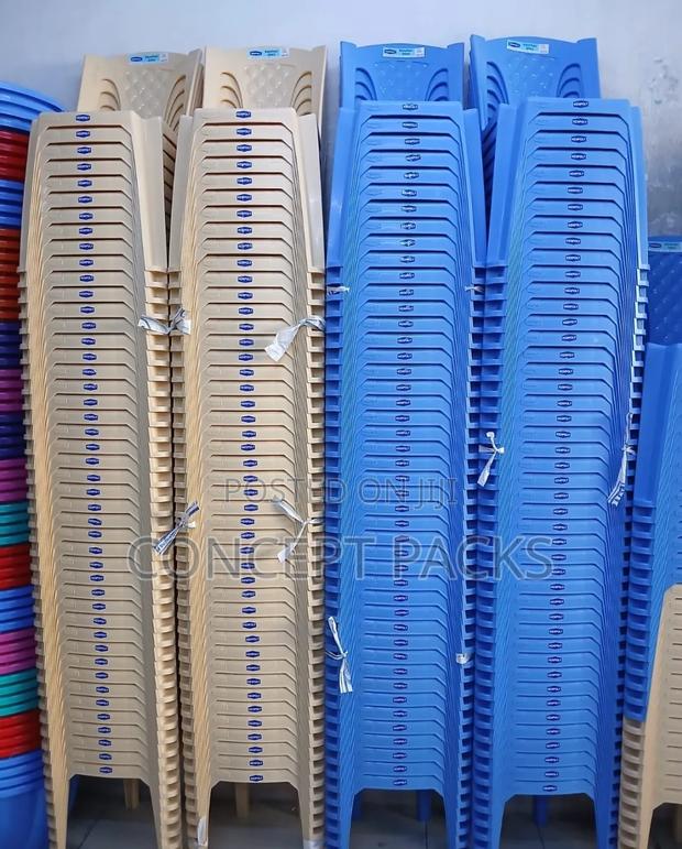 Plastic Kenpoly Armless Chairs.