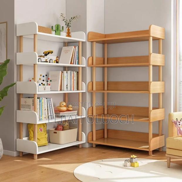 Multi Purpose Wooden Shelf Ideal for Shelving Books 5 Layers