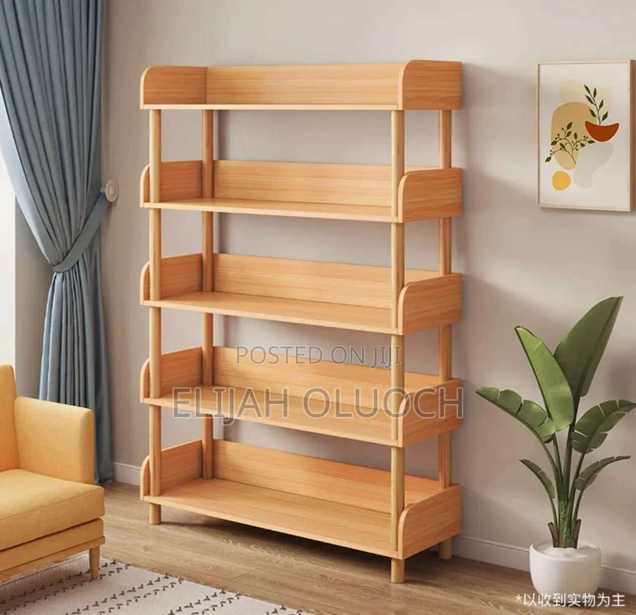 Multi Purpose Wooden Shelf Ideal for Shelving Books 5 Layers